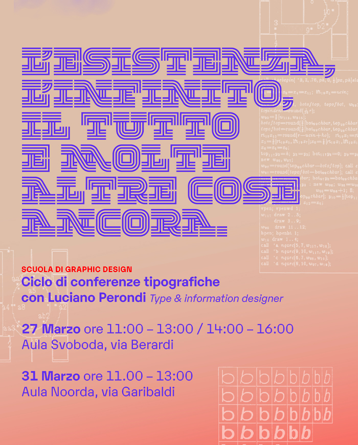 Incontro con Luciano Perondi Type & information designer