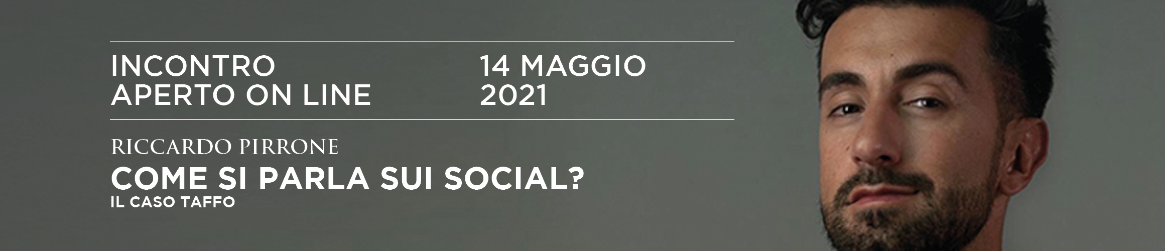 RICCARDO PIRRONE. COME SI PARLA SUI SOCIAL? IL CASO TAFFO