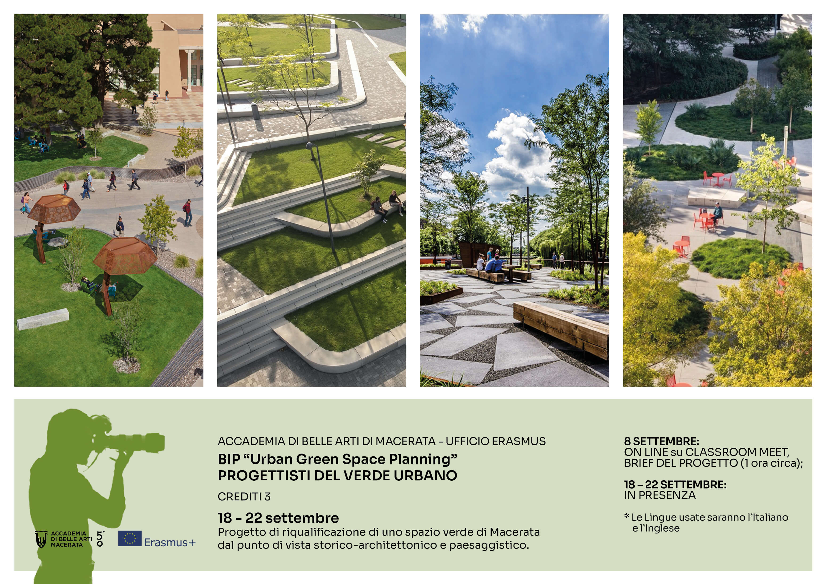 Workshop, “Urban Green Space Planning”  PROGETTISTI DEL VERDE URBANO