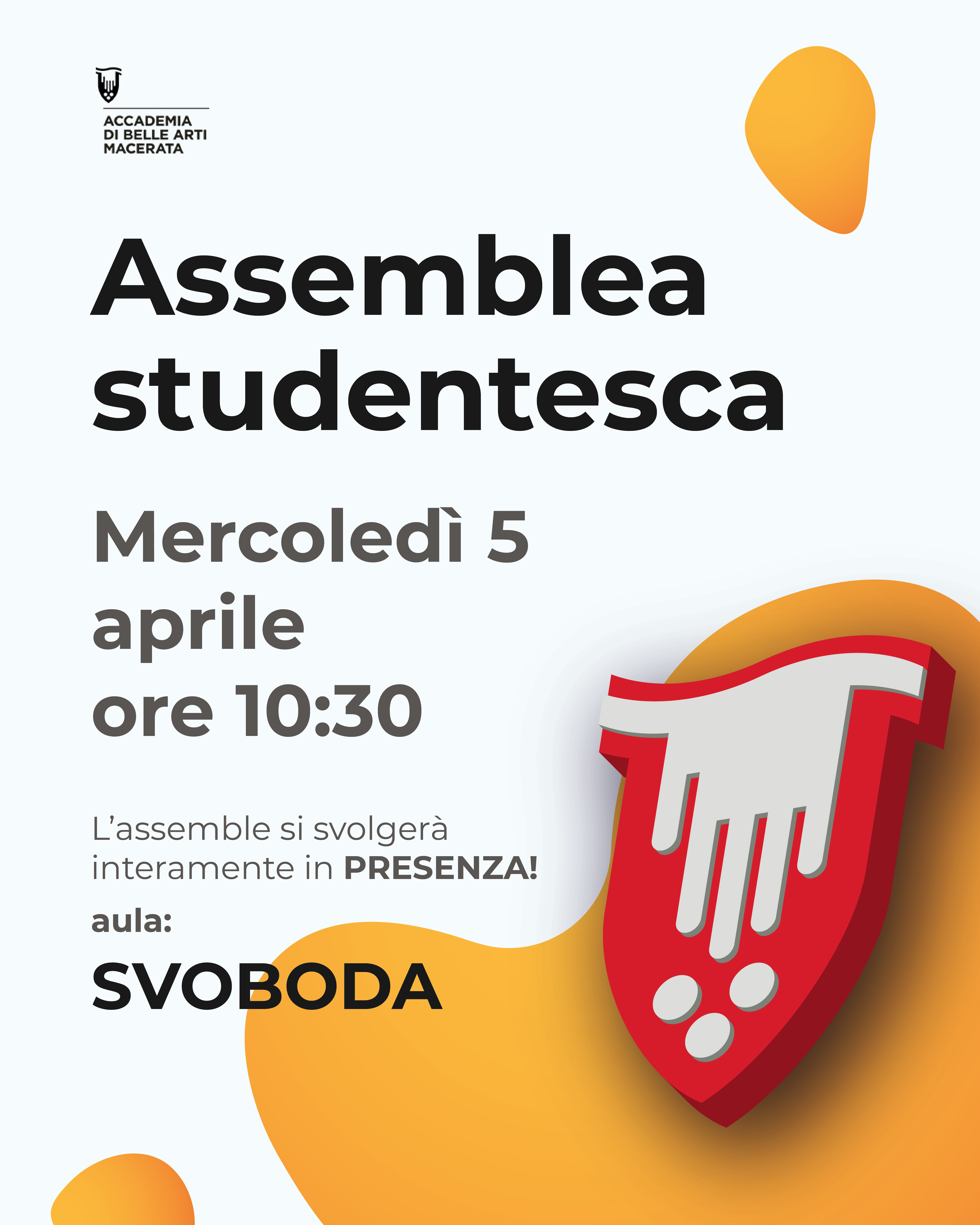 Mercoledì 5 Aprile - Assemblea studentesca 