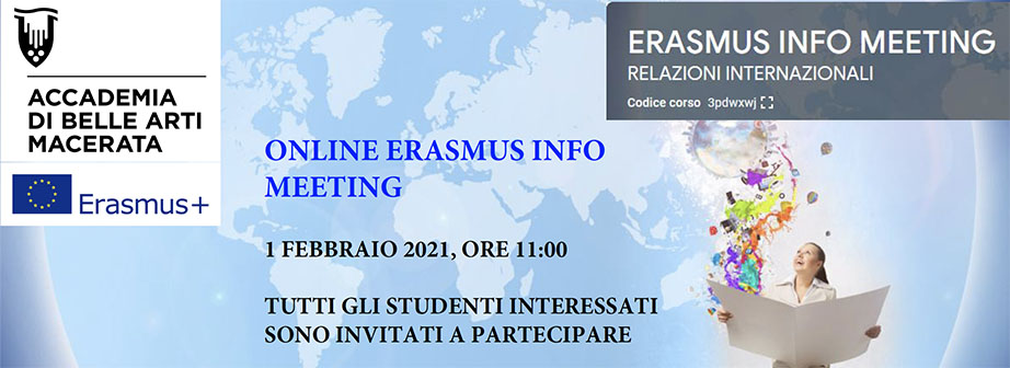 ONLINE ERASMUS INFO MEETING 