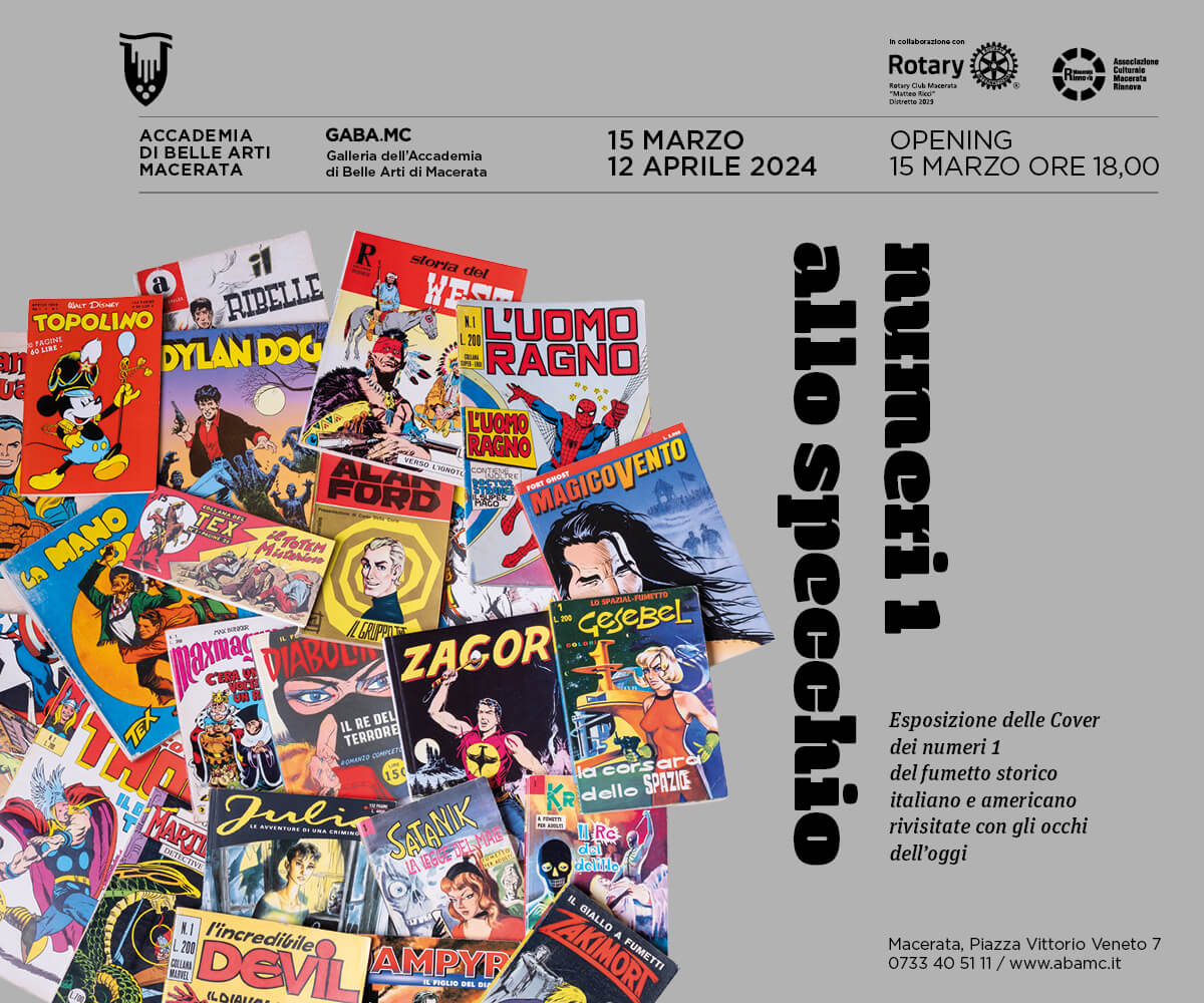 NUMERI 1 ALLO SPECCHIO Esposizione delle cover del fumetto storico italiano e americano