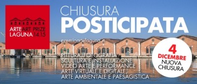 PREMIO ARTE LAGUNA: chiusura iscrizioni posticipata al 04.12.2014