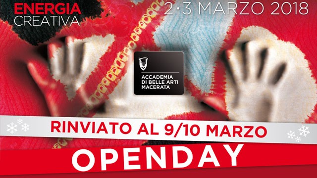 OPENDAY RINVIATO al 9/10 Marzo